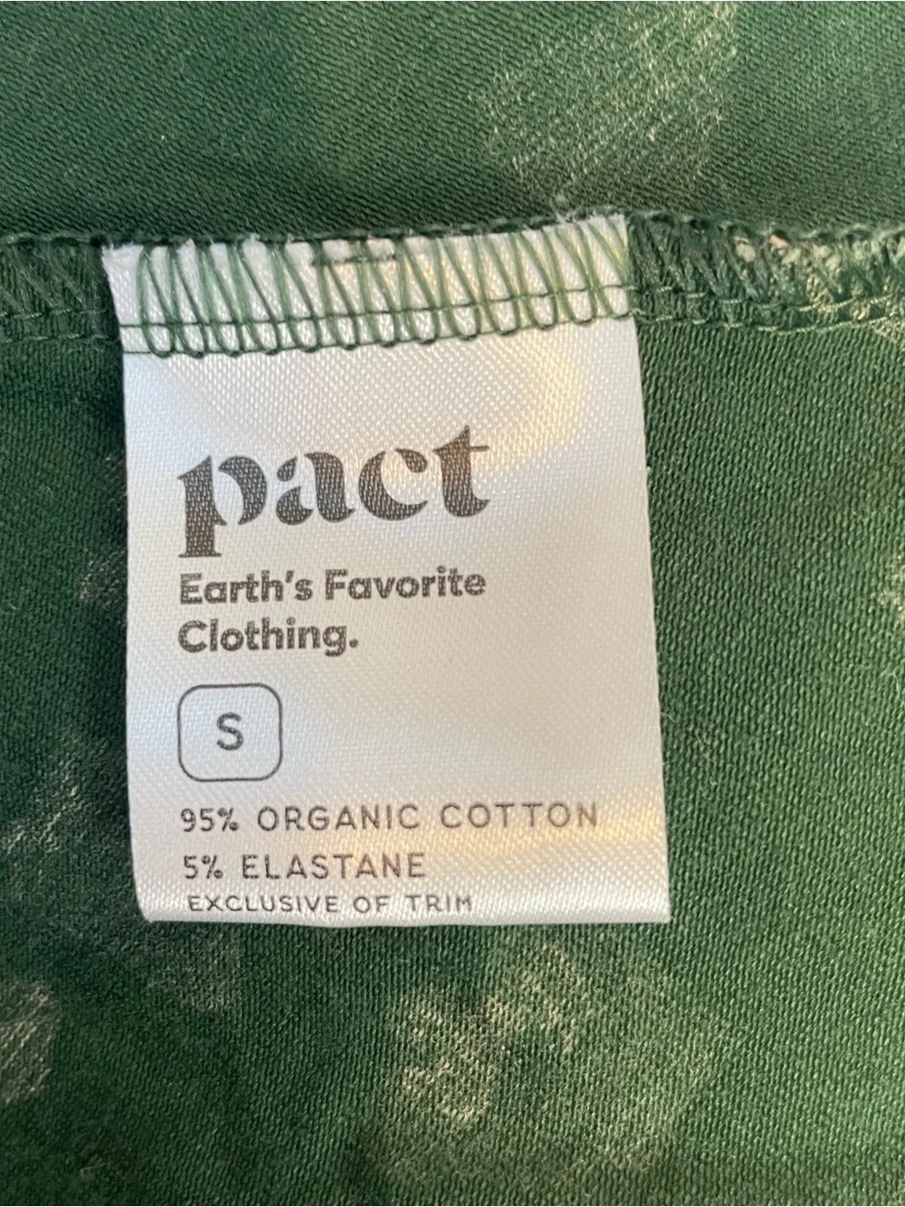 Pact Womens Dress size S Green Floral Organic Cotton Boho Cottagecore Coquette
